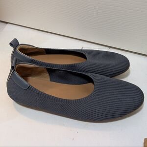 Everlane The Day Glove in Reknit Navy blue Ribbed Flats Shoes Size 9